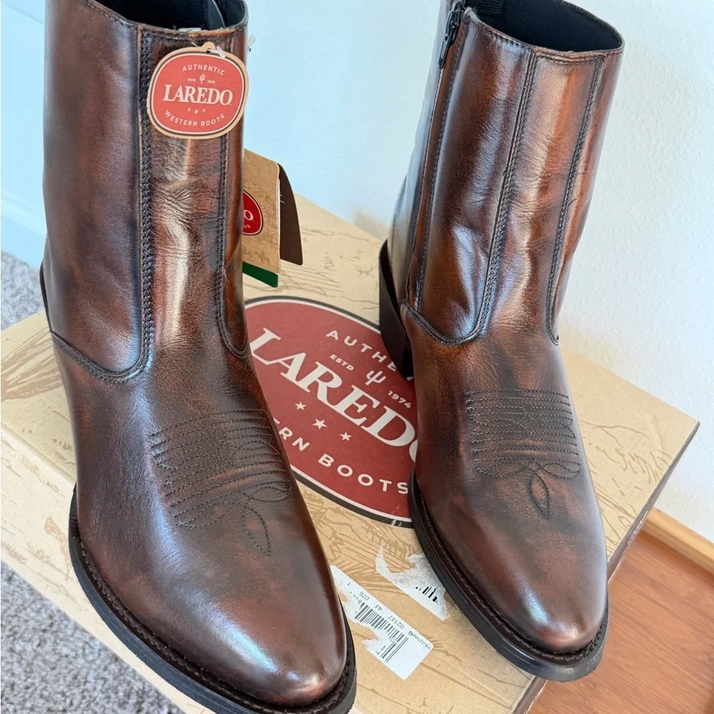 Laredo Fletcher Western Boots Pointed Toe Sz 11.5 Men Rodeo Cowboy Country Howdy - Picture 13 of 16